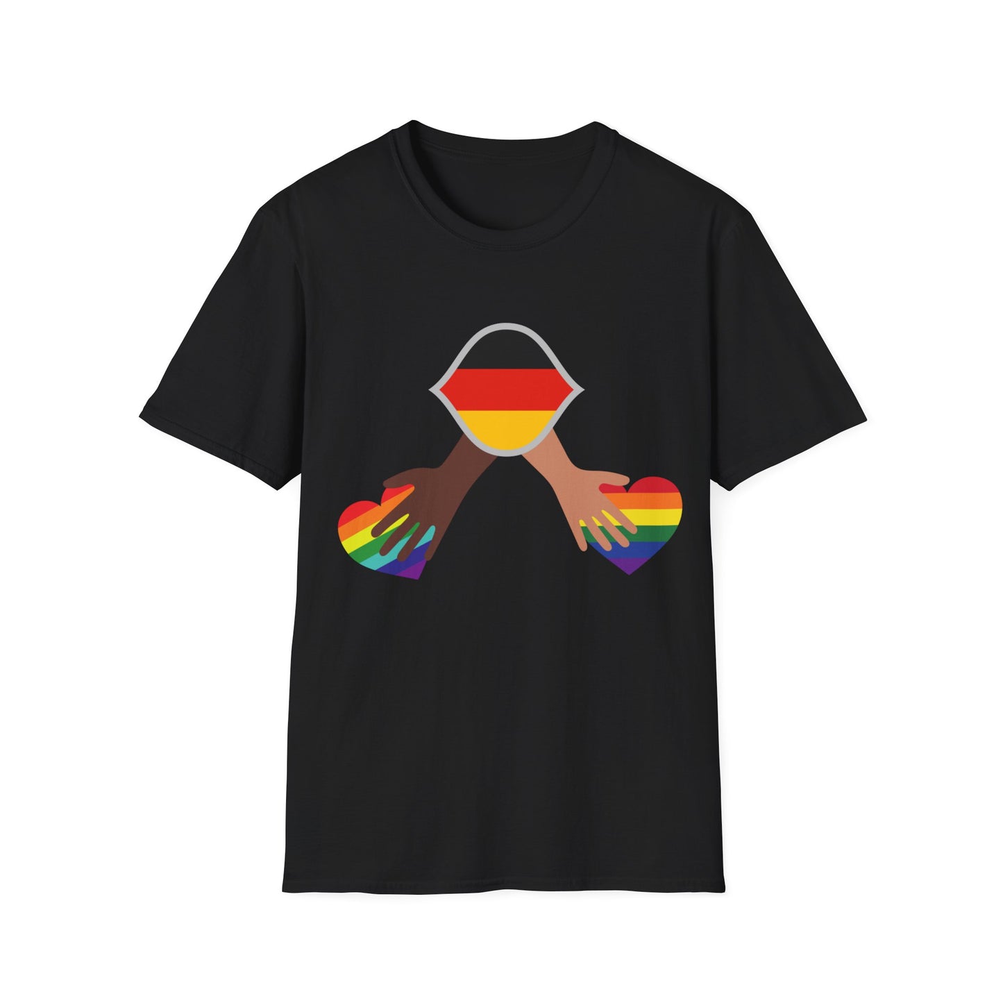 Regenbogenzauber - Multi-Kulti einzigartige Unisex T-Shirt Designs für die Liebe