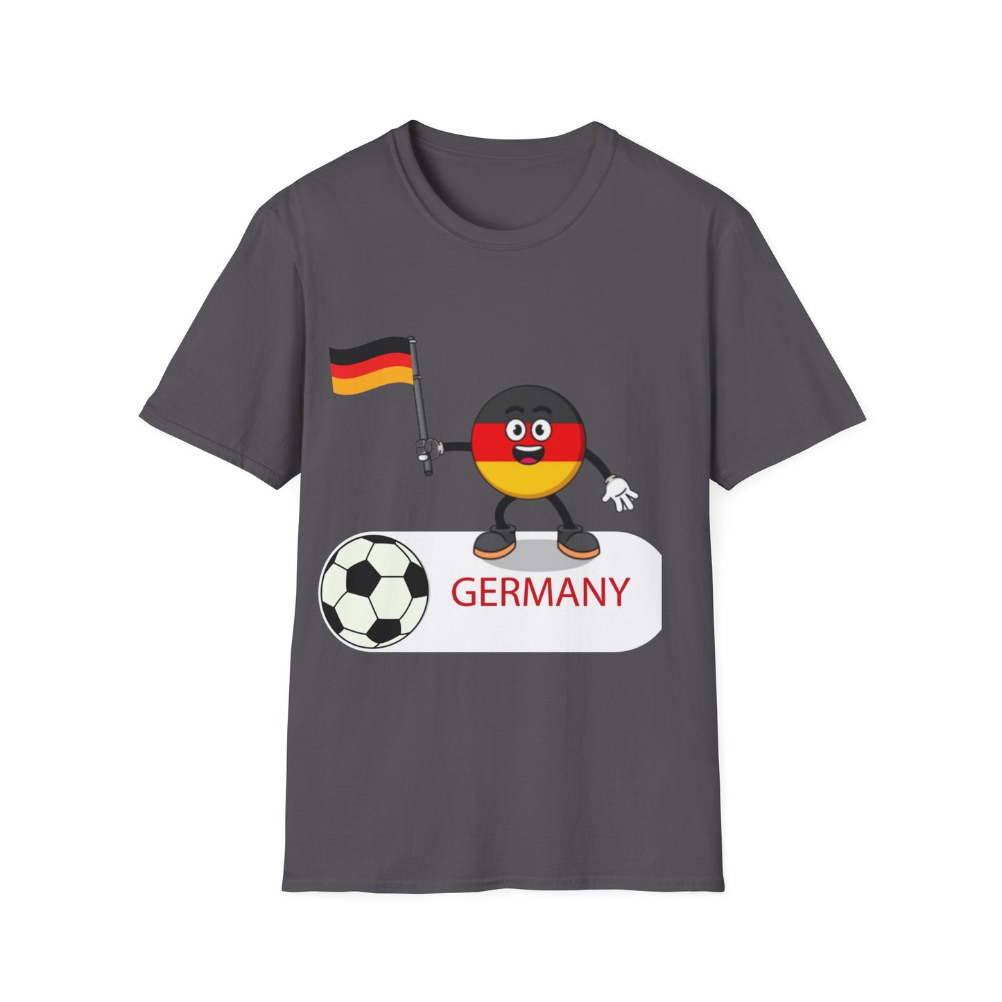 Allez deutsche Nationalmannschaft - Fußballfan Unisex T-Shirts, Deutsche Flagge, Fanmotivtrikot