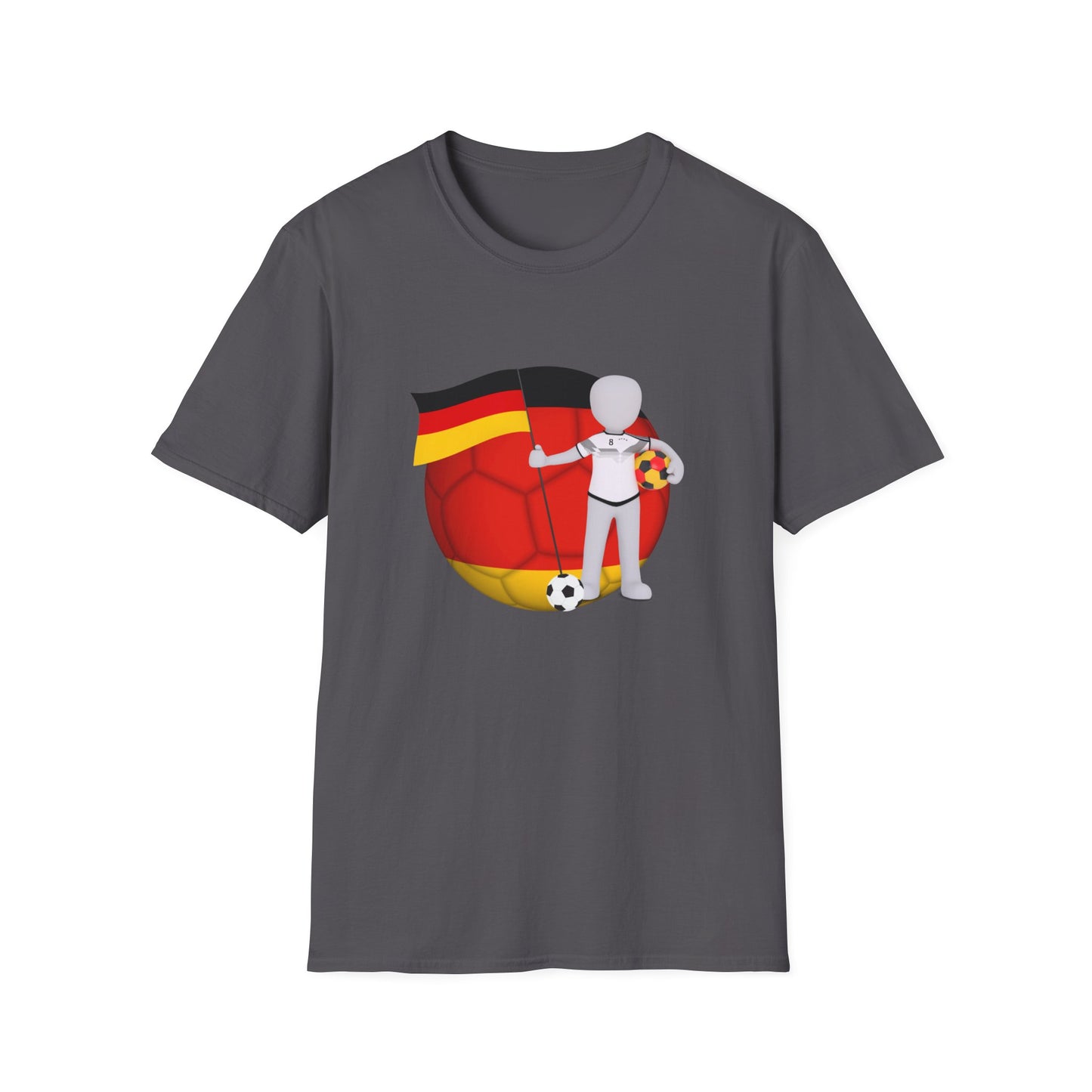 Beste Unisex T-Shirt-Motive für Fußballfans, Echte Fanbekleidung mit deutscher Fußballleidenschaft, Nationalmannschaft-Fantrikot,