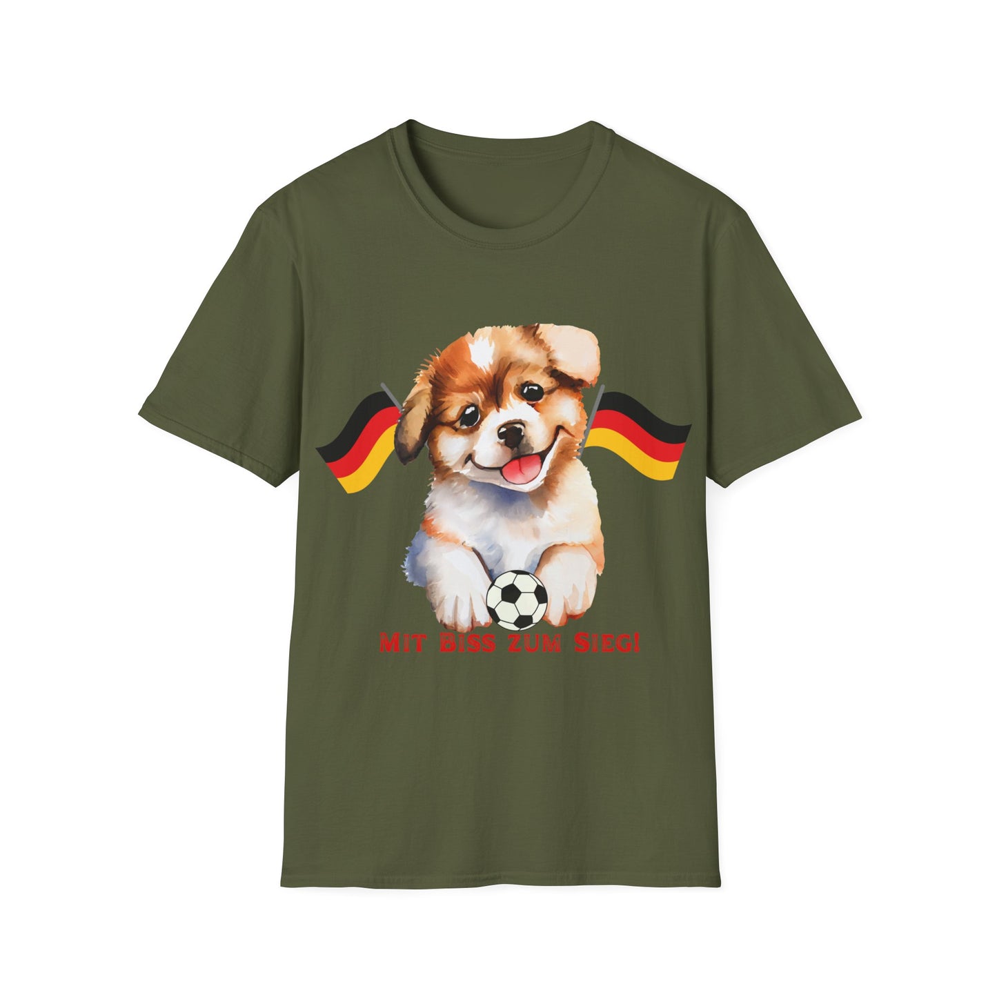 Deutsche Hunde für die Nationalmannschaft, Fußballfan T-Shirts, Flagge, Fanmotivtrikot, Fan Unisex T-Shirt, Tore, EM 2024, German soccer