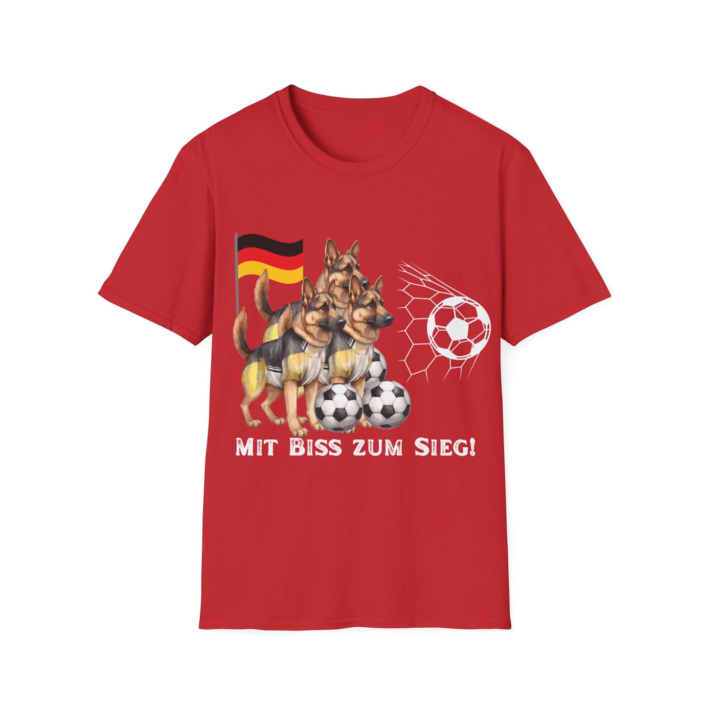 Deutsche Hunde für die Nationalmannschaft mit vielen Toren, Unisex T-Shirt