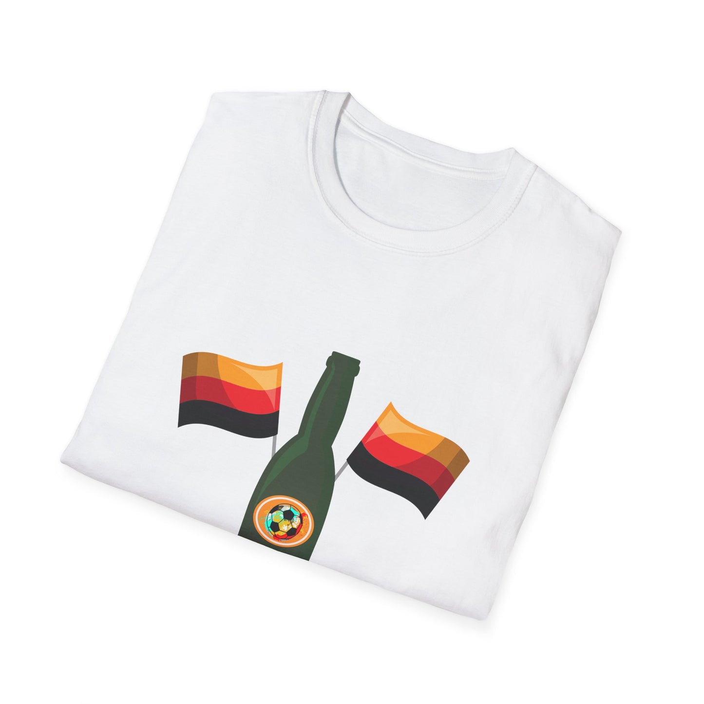 Gemeinsam für Deutschland,  Fußballfan Unisex T-Shirts auf Bier-Party