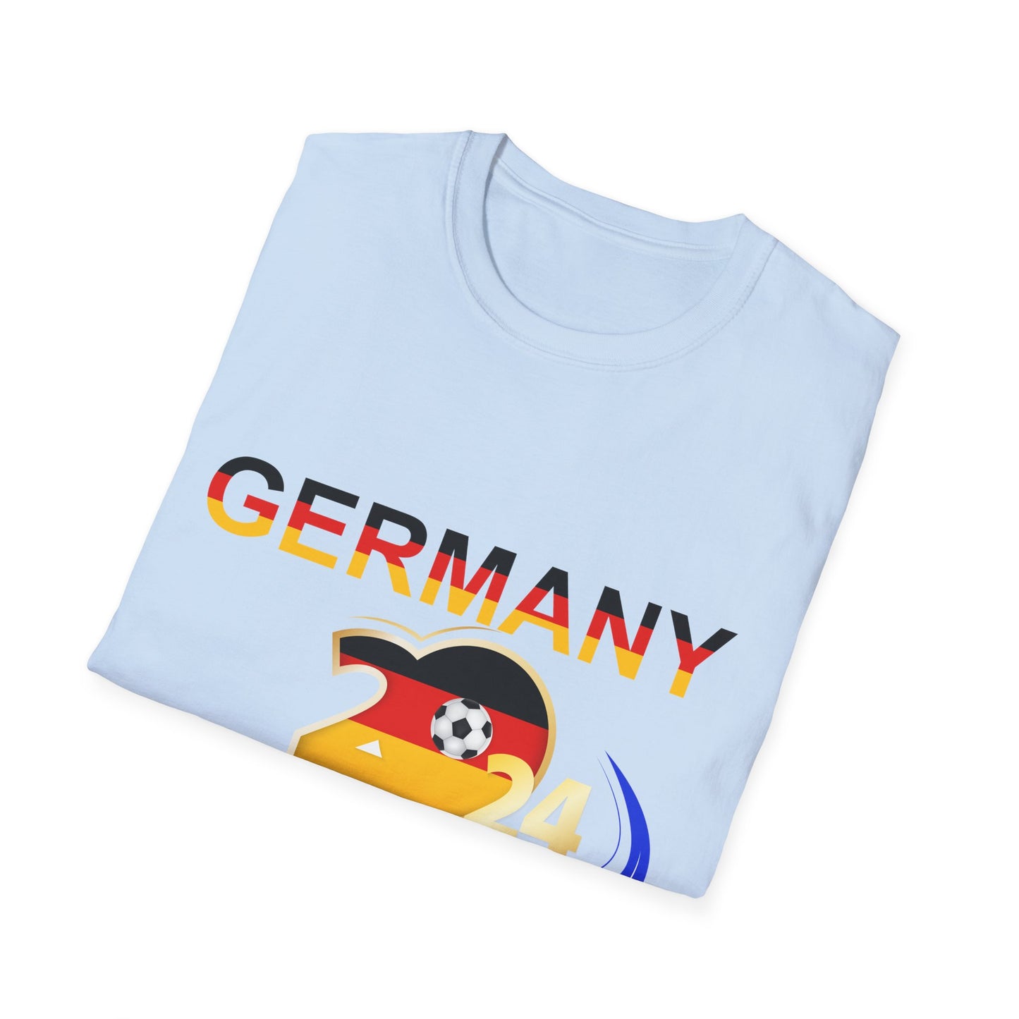 UEFA, EM 2024 in Deutschland - Unisex T-Shirt mit Verschieden Motiven für echte Fußballfans -Go Team German!