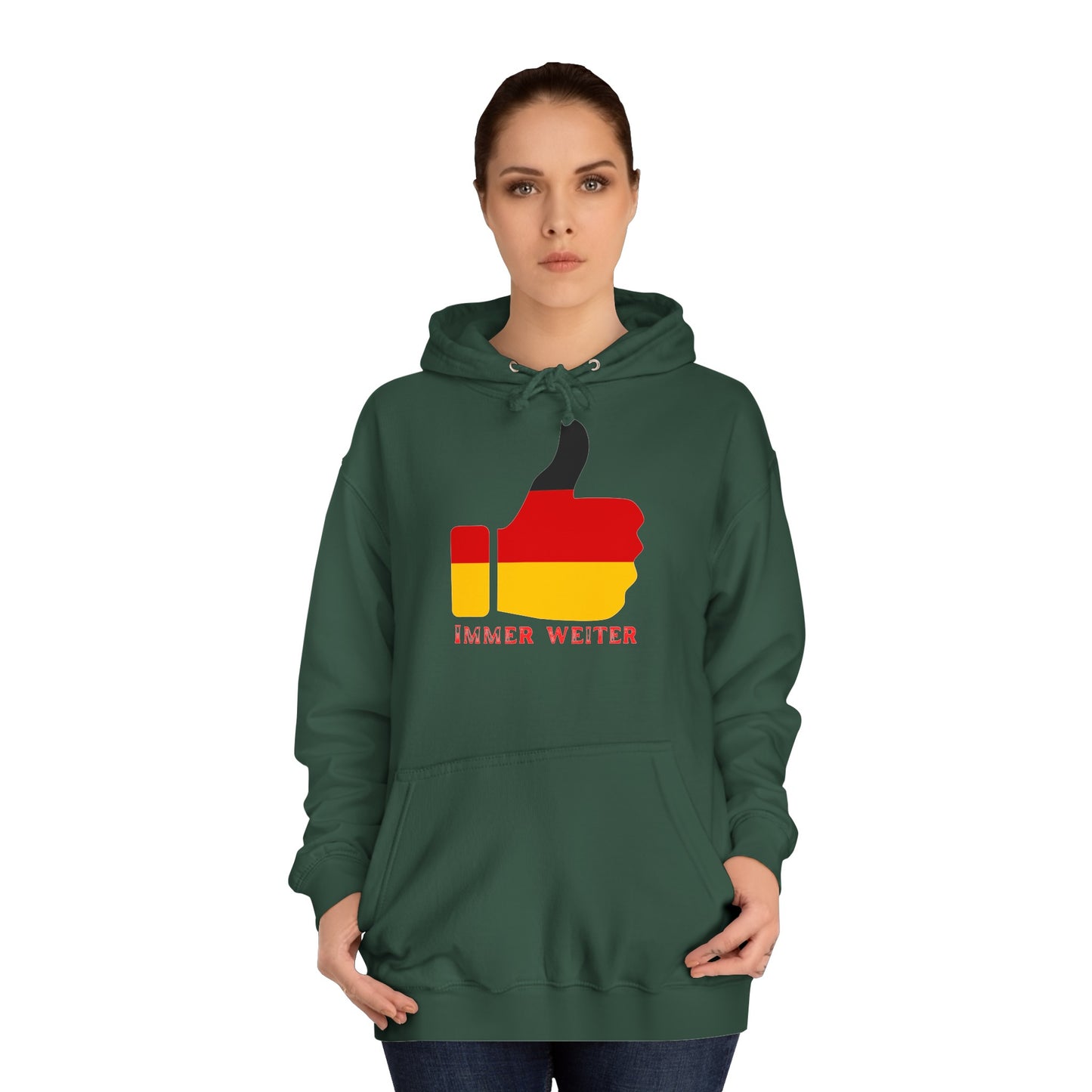 Immer Weiter für Team Deutschland auf Unisex Hoodies -  Beidseitig bedruckt