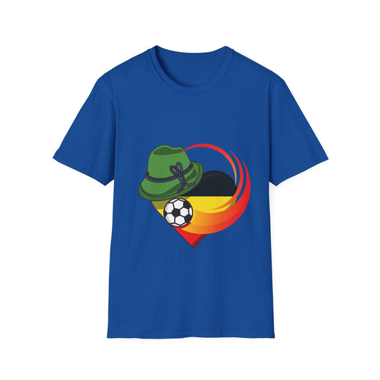 Deutsche Fußballfanmotivtrikot Unisex T-Shirts, Immer Weiter für die Mannschaft