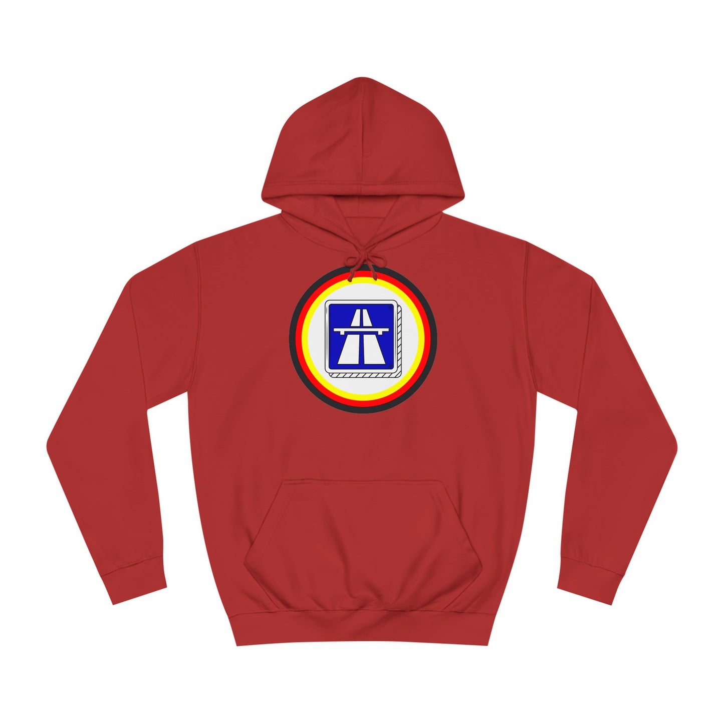 Hochwertige Unisex Hoodies für Autobahnfans - Beide Seiten gedruckt - German Highway - No speed limit