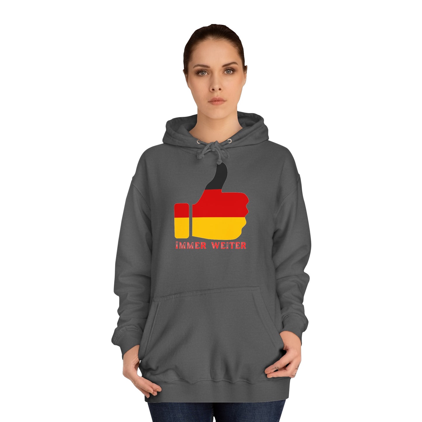 Immer Weiter für Team Deutschland auf Unisex Hoodies -  Beidseitig bedruckt