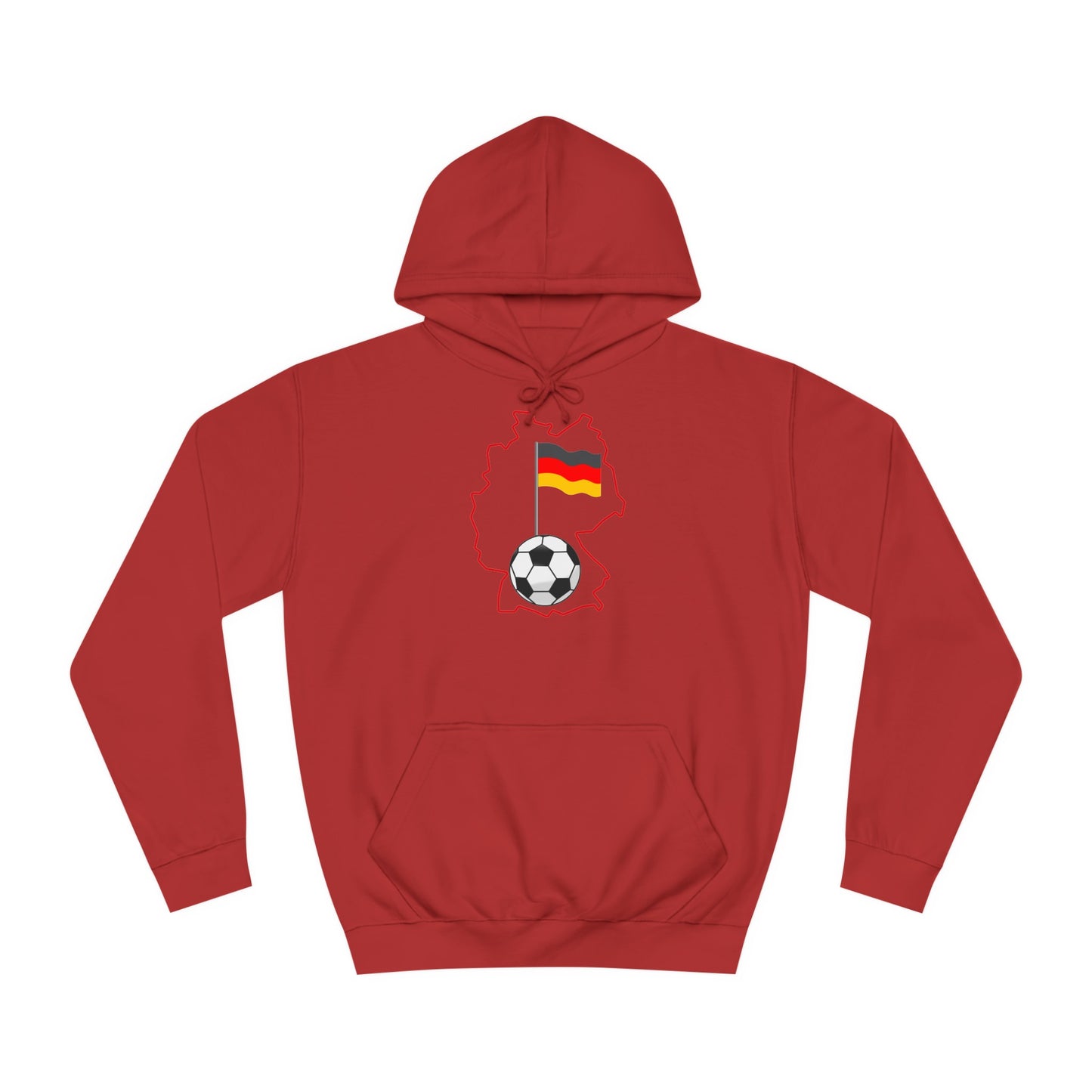 Erleben Sie die Schönheit und Leidenschaft des Fußballs in Deutschland - Beidseitig bedruckt - Hochwertige Unisex-Kapuzenpullover