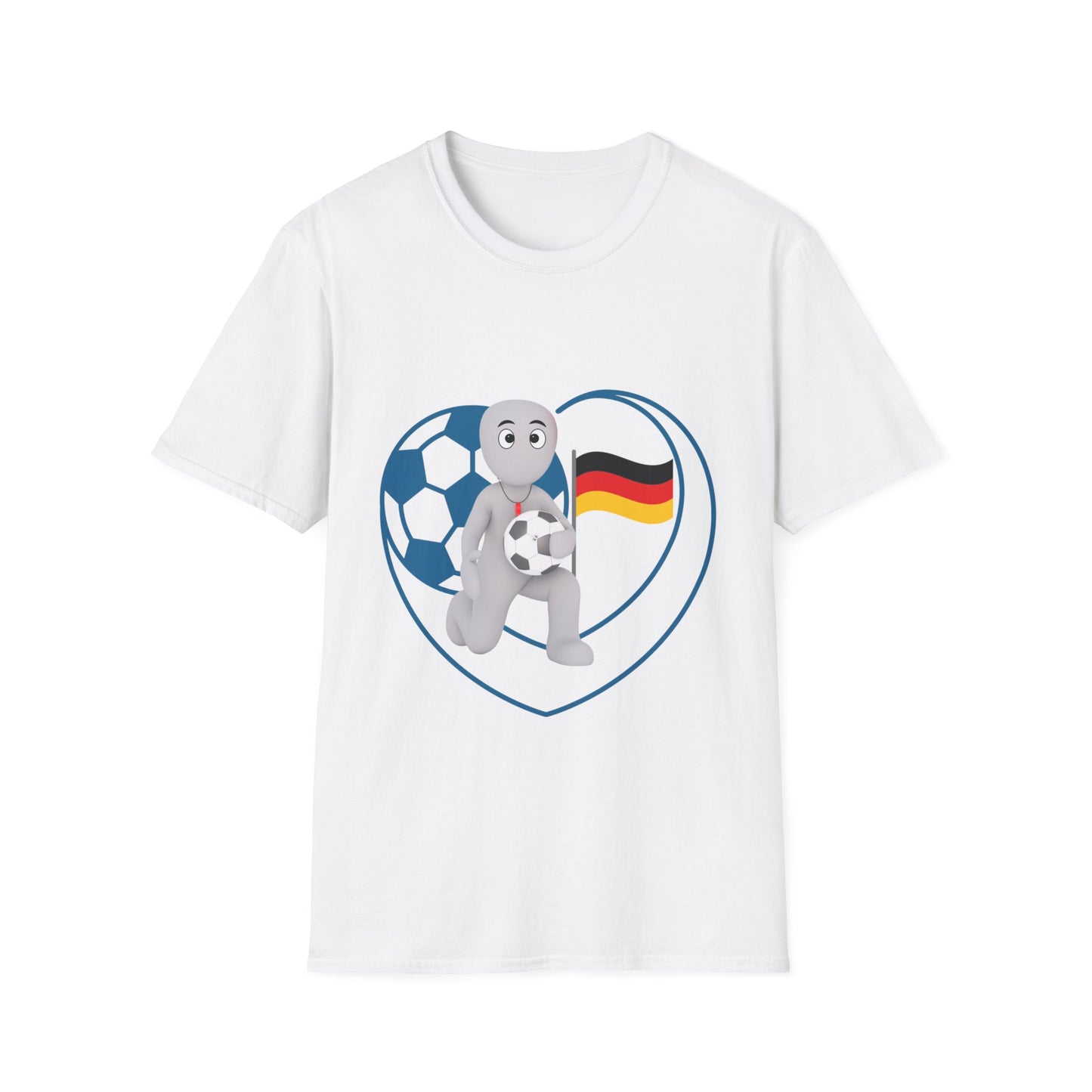 Einzigartige Unisex T-Shirt-Motive für Fußballfans, Echte Fanbekleidung mit deutscher Fußballleidenschaft