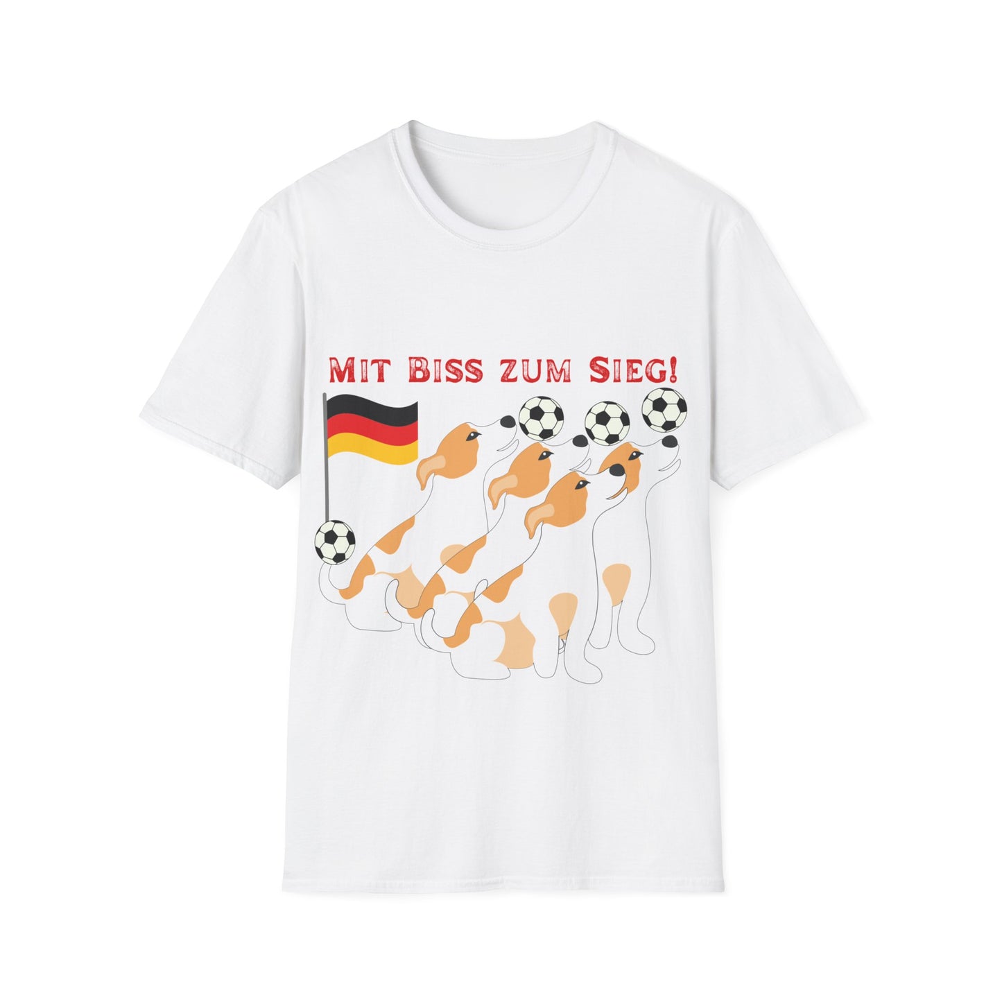 Deutsche Hunde für die Nationalmannschaft mit vielen Toren, Unisex T-Shirt