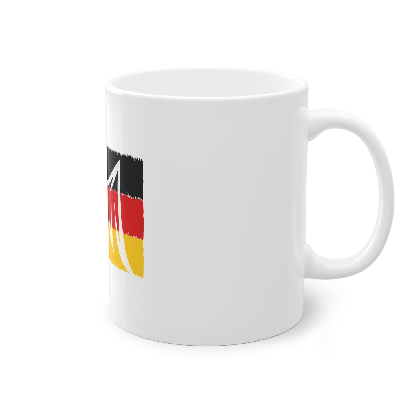 Deutscher Adler, ein Symbol für Frieden, Liebe und Einheit - auf Kaffeetassen bedruckt - Farbe: weiß, Standardtasse, groß 11 Unzen