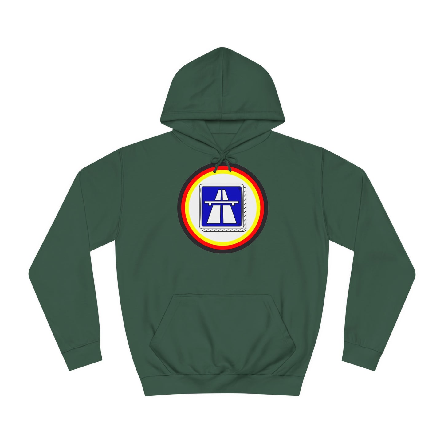 Hochwertige Unisex Hoodies für Autobahnfans - Beide Seiten gedruckt - German Highway - No speed limit