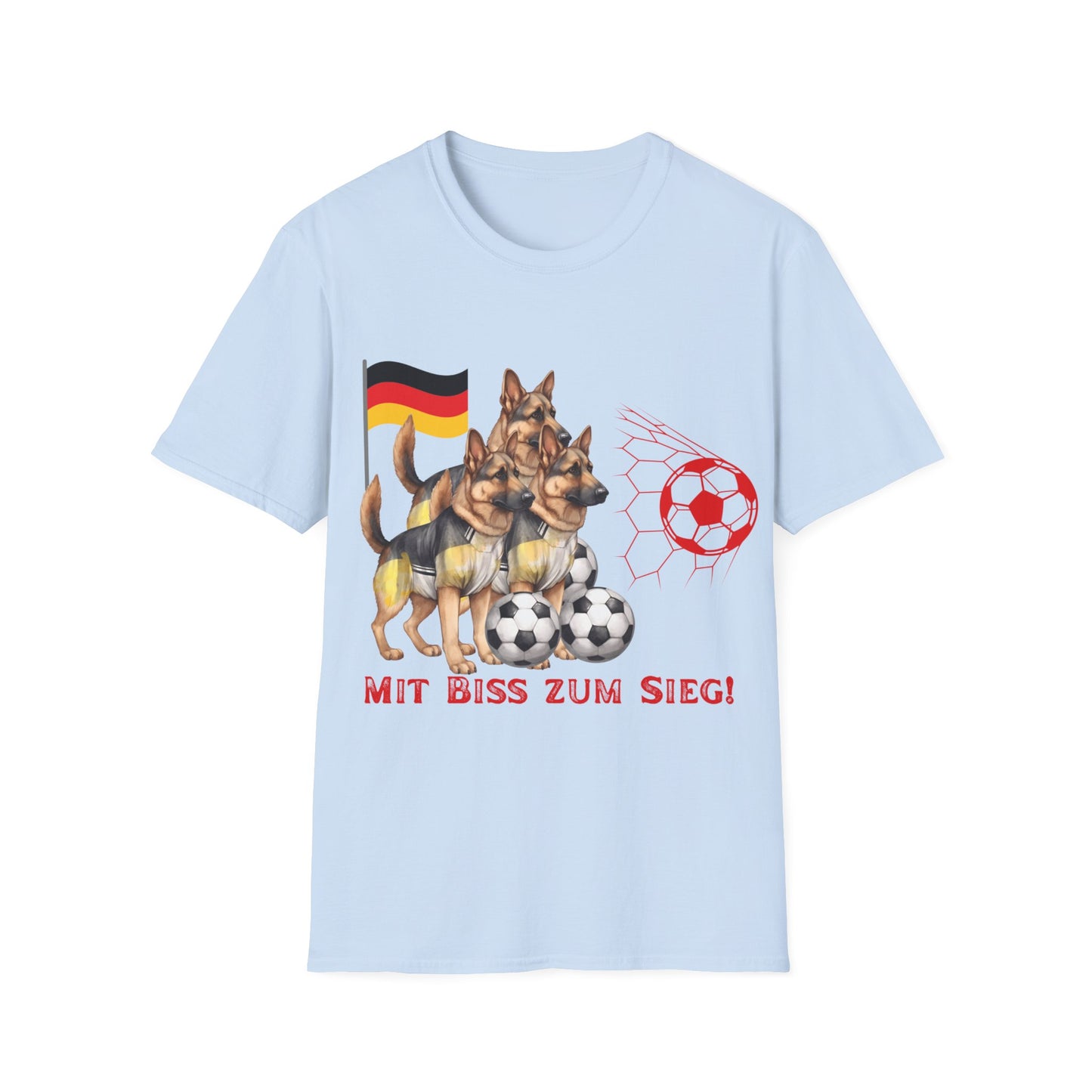 Deutsche Hunde für die Nationalmannschaft mit vielen Toren, Unisex T-Shirt