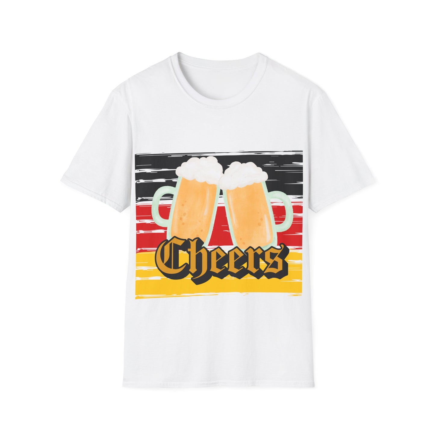 Prost und Cheers aus Deutschland, auf trendigen Unisex T-Shirts, German Beer, Made in Germany