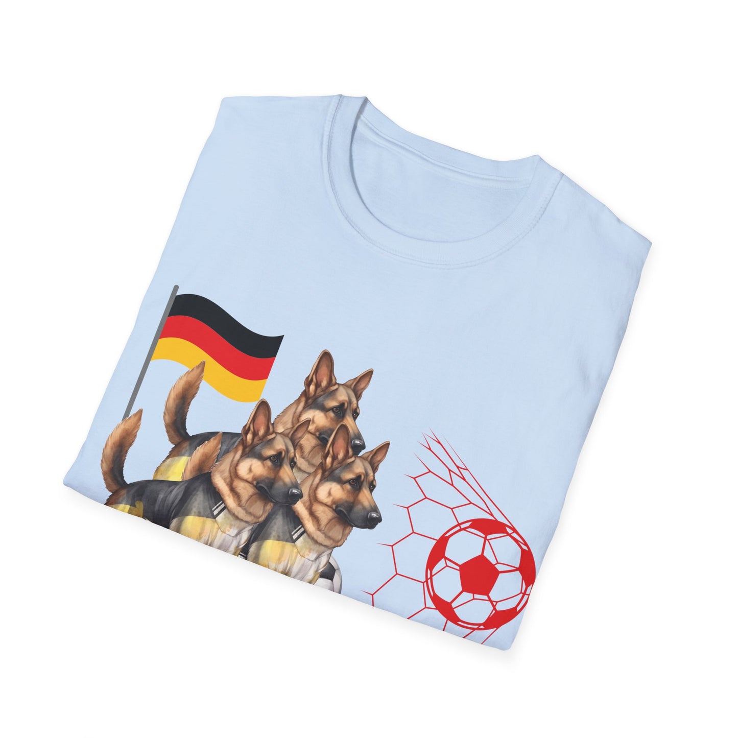 Deutsche Hunde für die Nationalmannschaft mit vielen Toren, Unisex T-Shirt