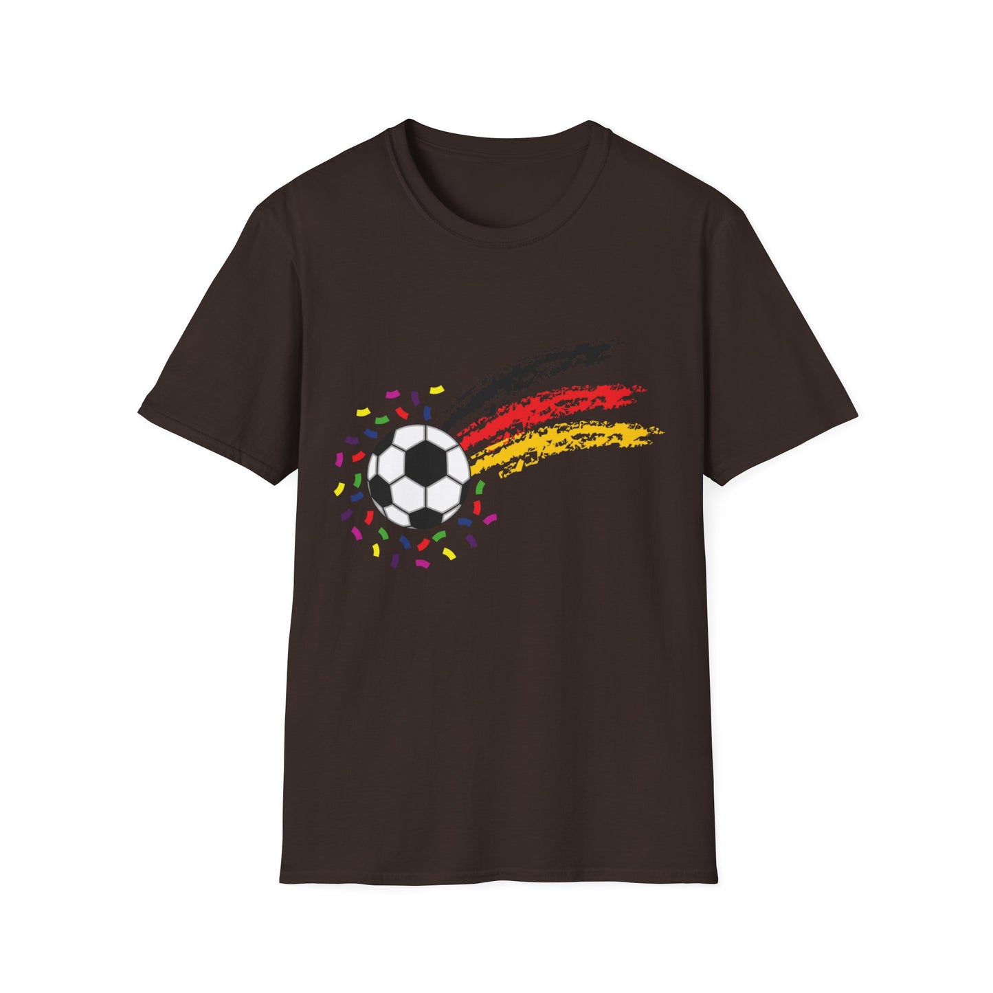 Fußball EM - UEFA 2024, Deutsche Flagge im Fußballfan T-Shirts, Nationalmannschaft Fanmotivtrikot, schöne Fan Unisex T-Shirt, German Soccer