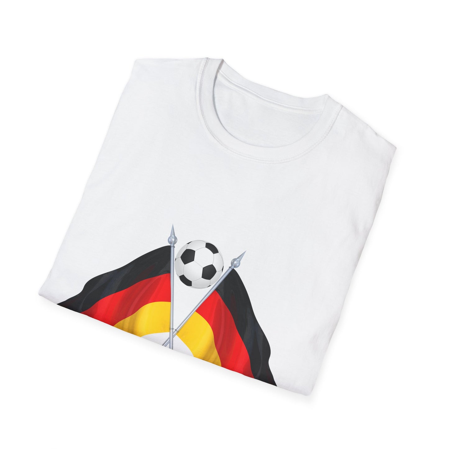 Fanmotivtrikot - Deutsche Flagge für Fußballfan auf Unisex T-Shirt