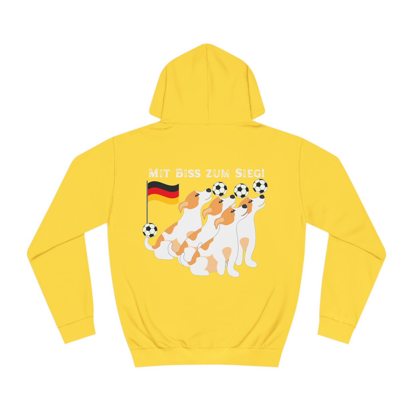 Mit bis zum Sieg -   Ein Land der Siege - Hochwertige Unisex-Kapuzenpullover -  Beidseitig gedruckt