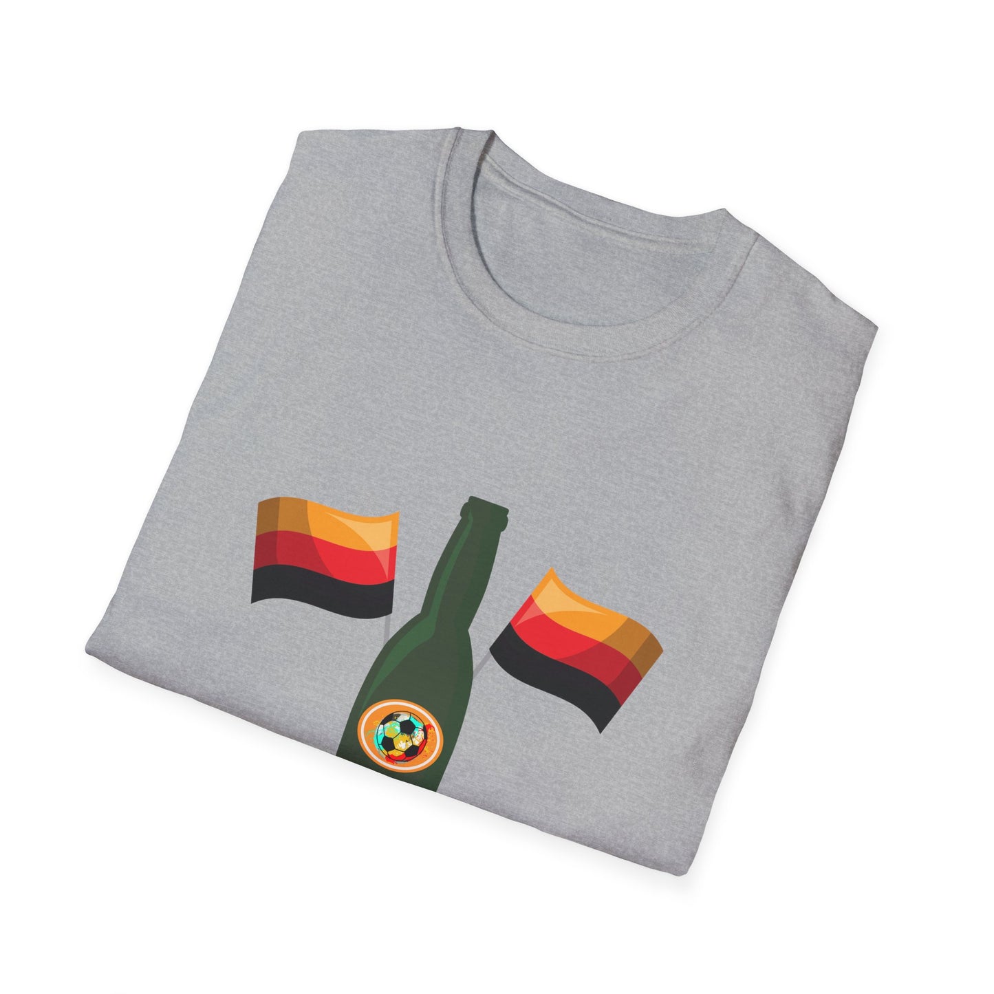 Gemeinsam für Deutschland,  Fußballfan Unisex T-Shirts auf Bier-Party