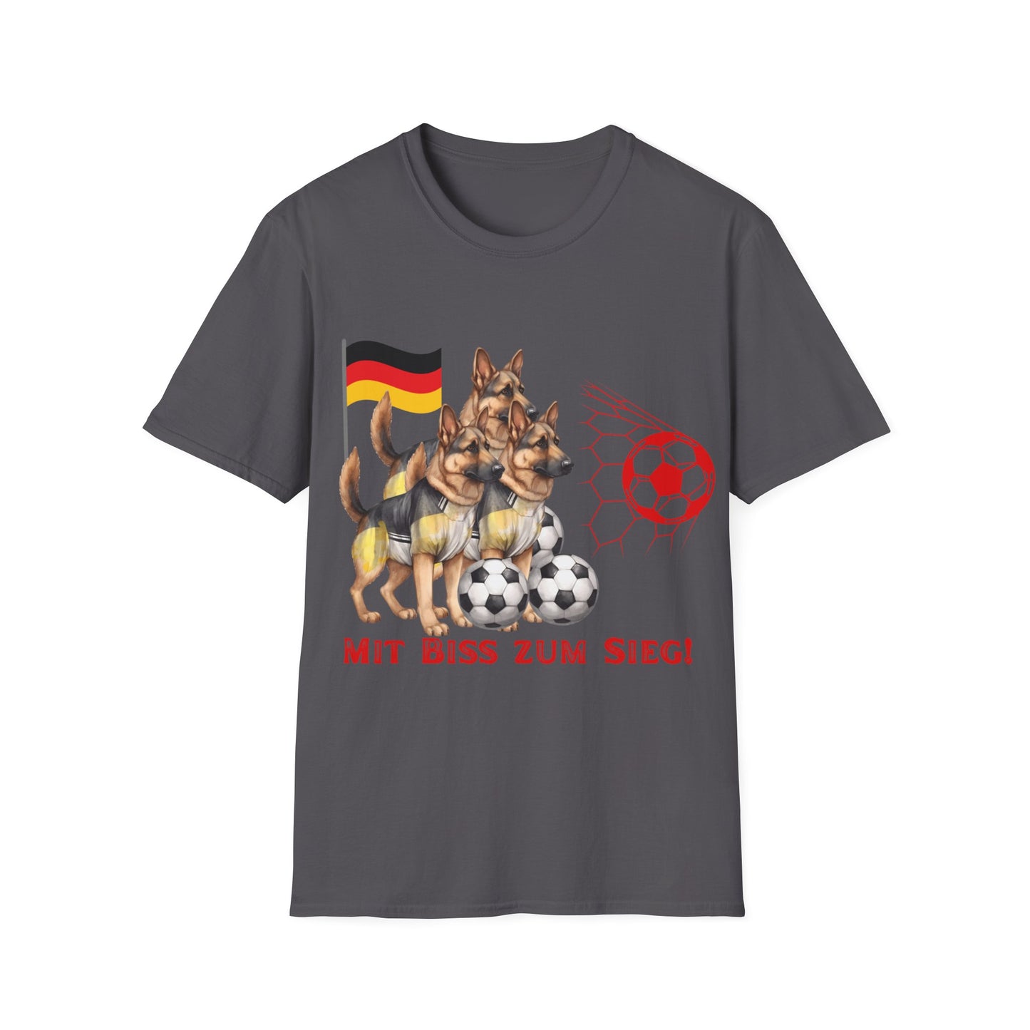 Deutsche Hunde für die Nationalmannschaft mit vielen Toren, Unisex T-Shirt