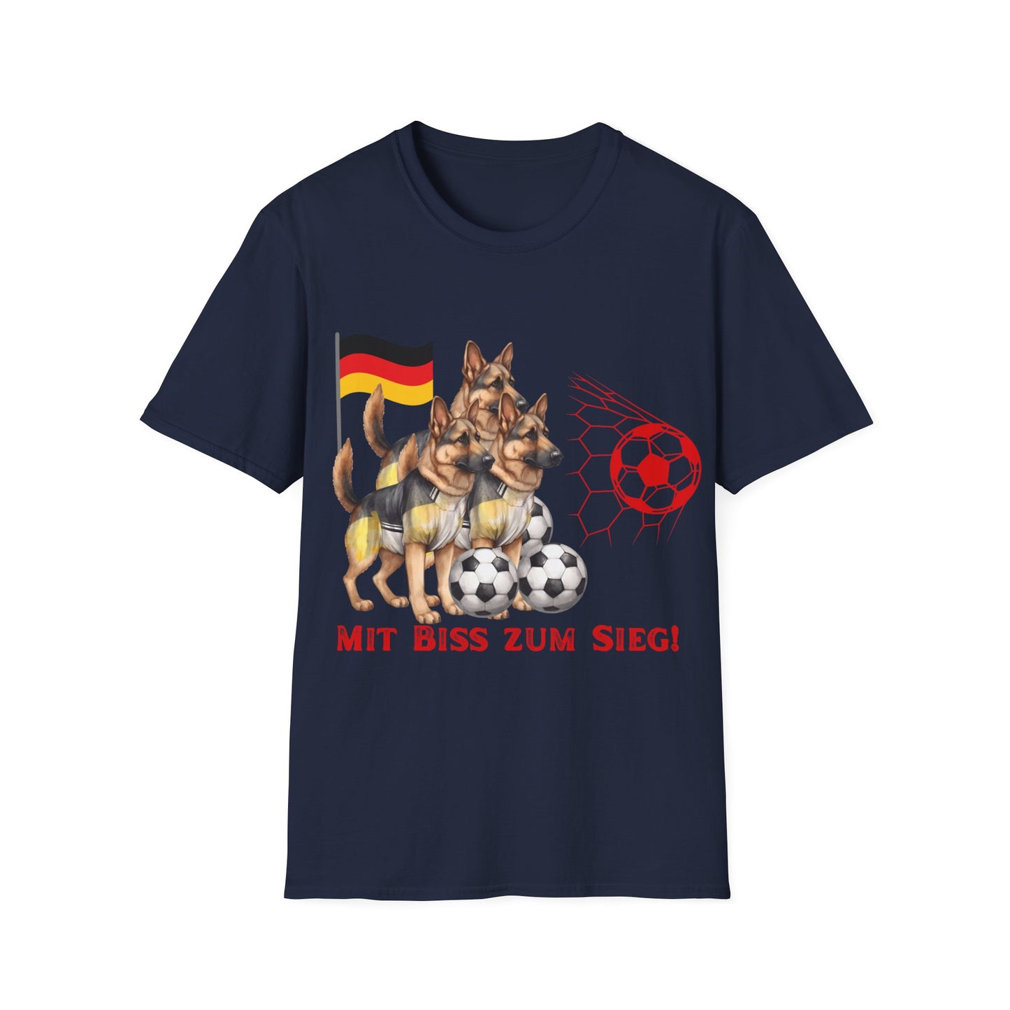 Deutsche Hunde für die Nationalmannschaft mit vielen Toren, Unisex T-Shirt