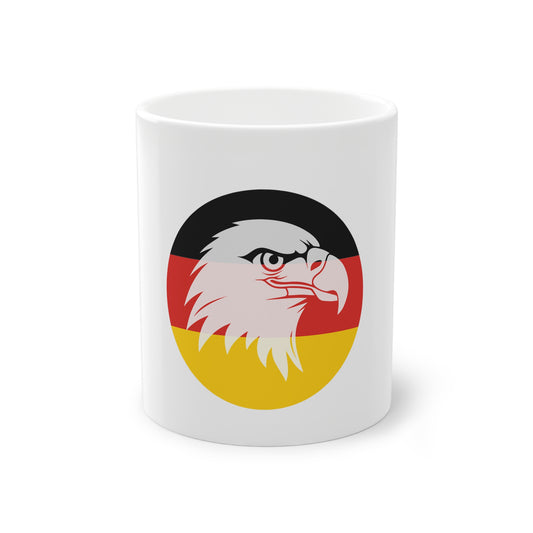 Deutscher Adler, ein Symbol für Frieden, Liebe und Einheit - auf Kaffeetassen bedruckt - Farbe: weiß, Standardtasse, groß 11 Unzen