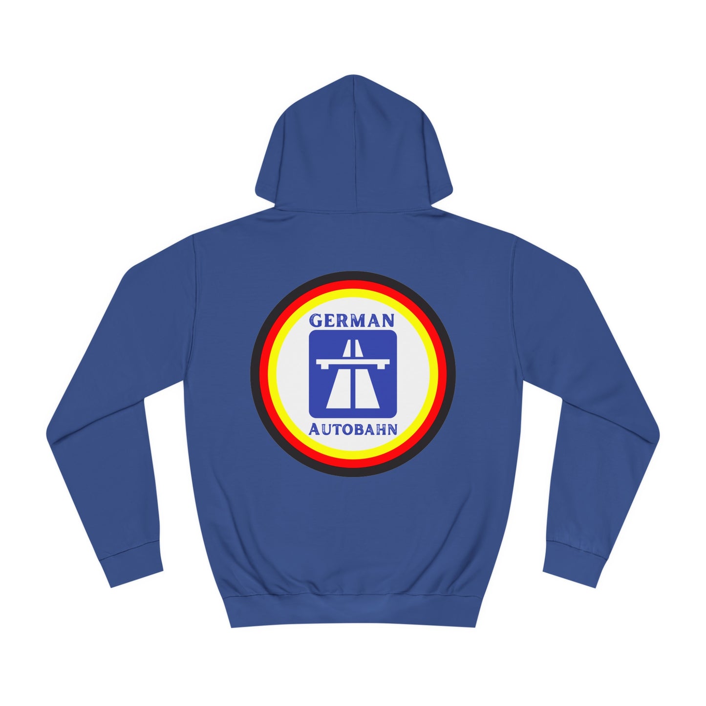 Copy of Autobahnschild auf Hoodies. Fahren Sie sicher.