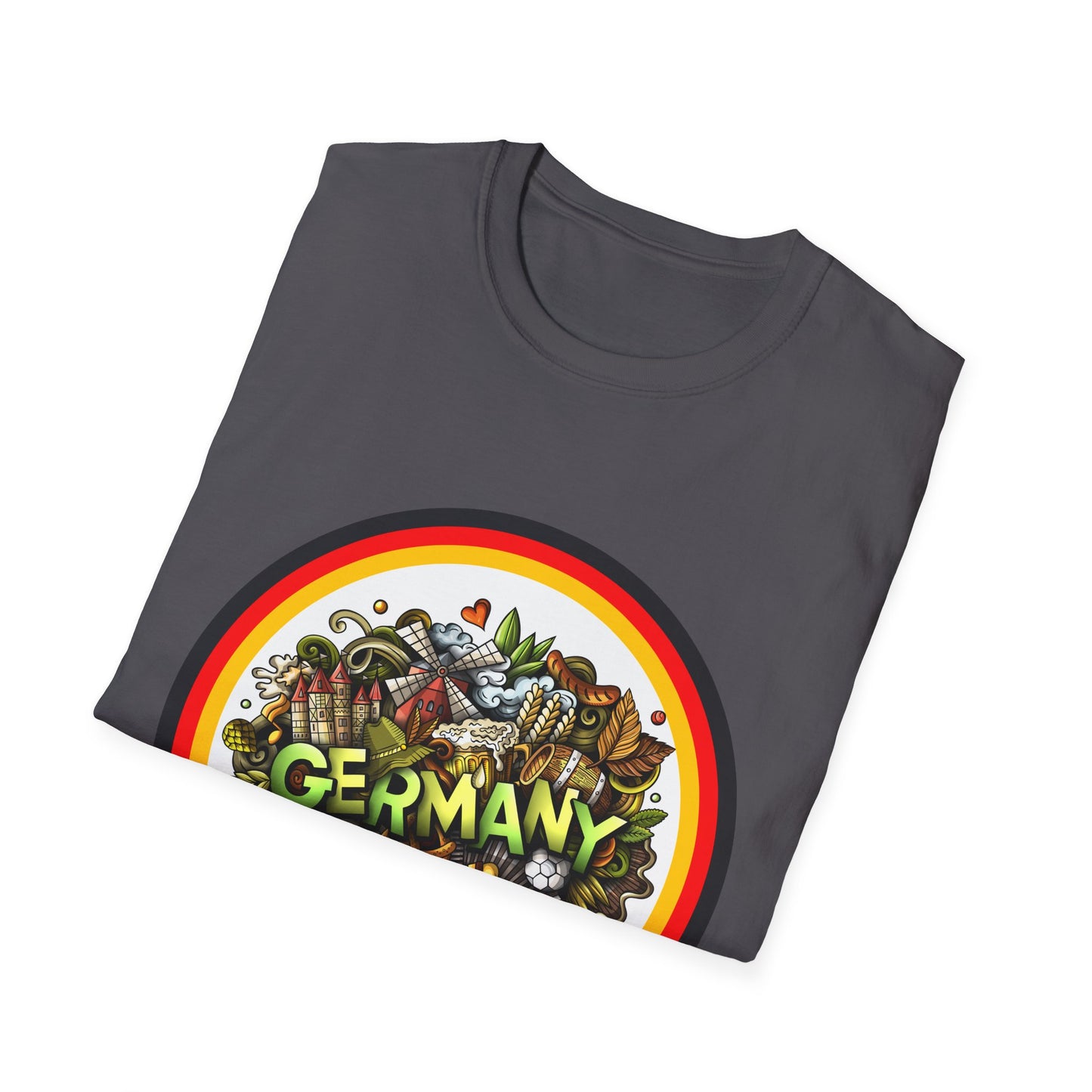 Herzlich Willkommen Unisex T-Shirt, Frieden und Liebe, Liebevolle Gastfreundschaft, Welcome to Germany, I Love Germany, Deutsche Kultur