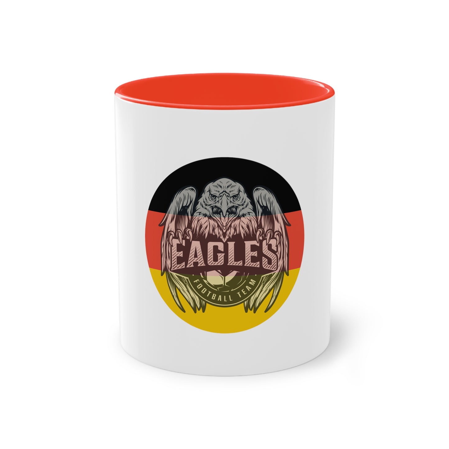 Majestätischer Adler auf Kaffeetassen – Kraft und Eleganz