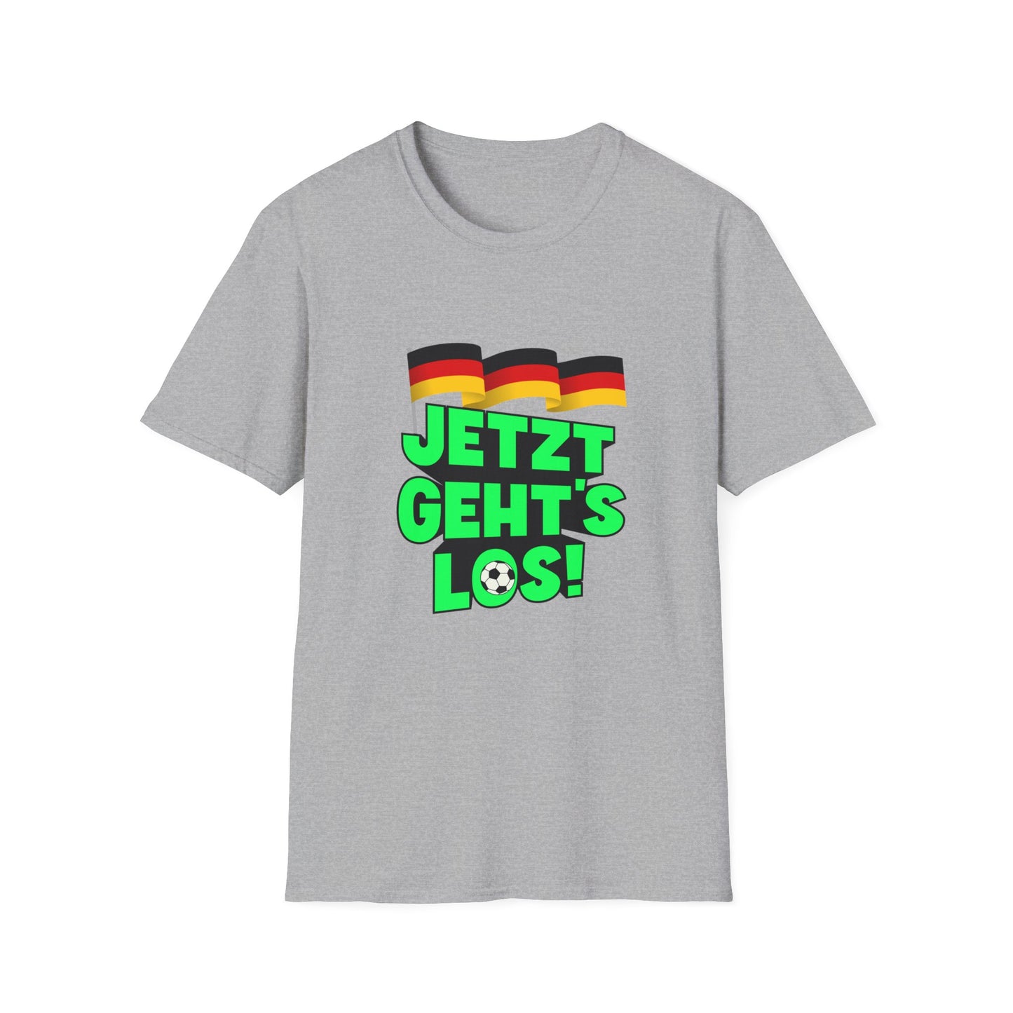 Jetzt geht's los, Fußball - Unisex T-Shirts, Made in Germany Fashion, Best Quality T-Shirts