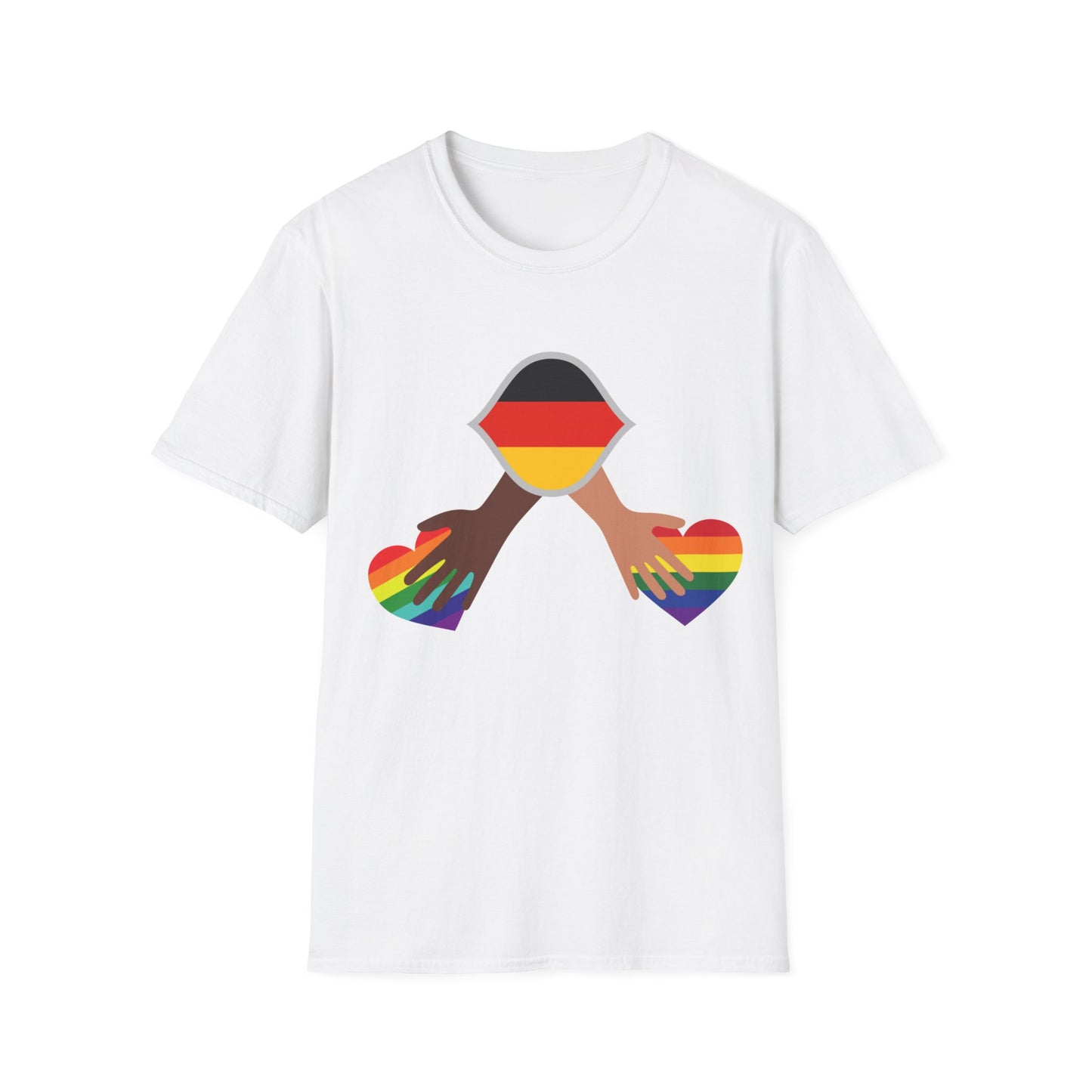 Regenbogenzauber - Multi-Kulti einzigartige Unisex T-Shirt Designs für die Liebe