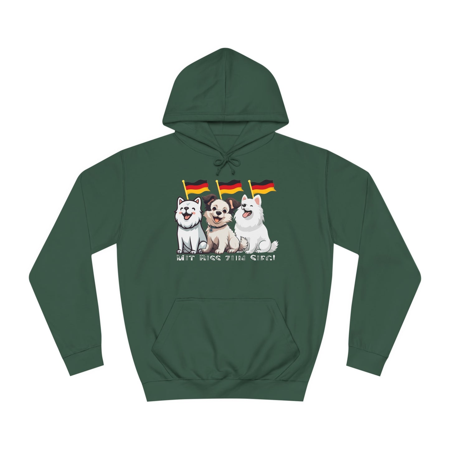 Deutsche Welpen als beste Fans aller Zeiten -  gedruckt auf hochwertigen Hoodies.