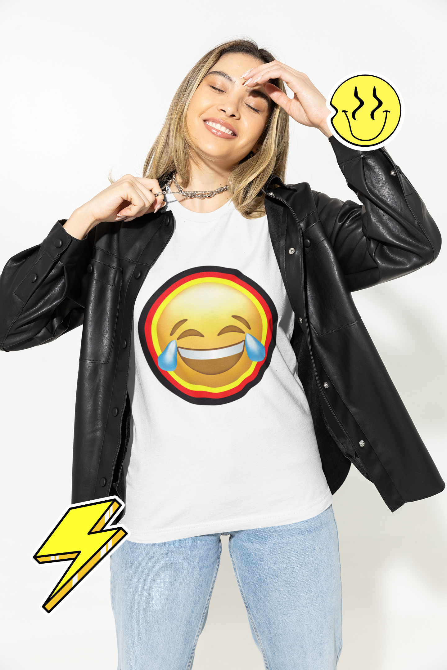 Lächeln im Stil, Haha, Humorvolle T-Shirt Designs aus Deutschland, Spaß haben, Lustige Momente mit einem Lachen tragen, Laugh like a German