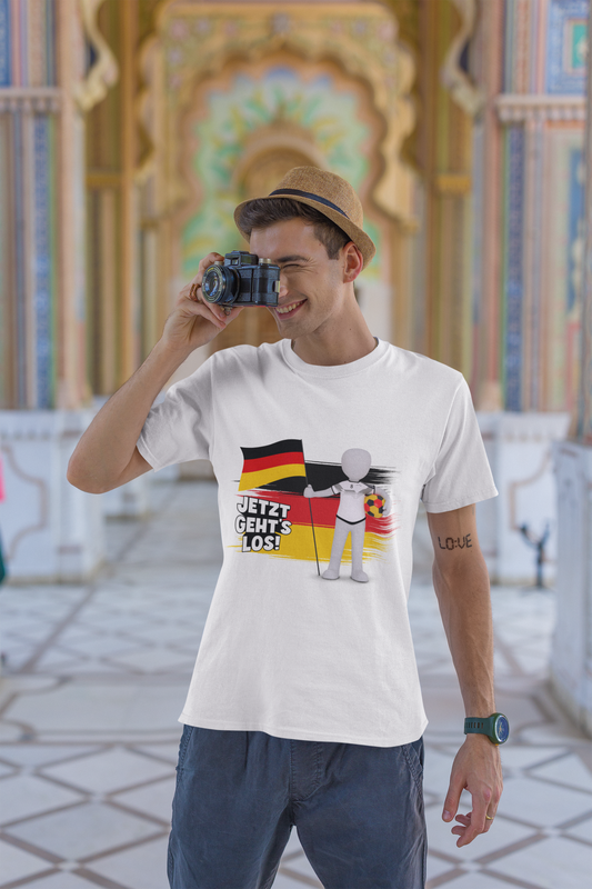 Einzigartige Unisex T-Shirt-Motive für Fußballfans, Echte Fanbekleidung mit deutscher Fußballleidenschaft, Nationalmannschaft-Fantrikot