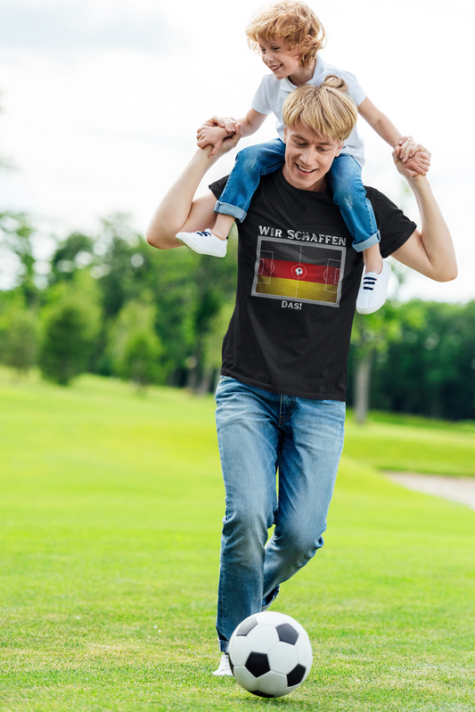 Fußballfan T-Shirts, Fanmotivtrikot, EM 2024 in Deutschland; Wir schaffen das!