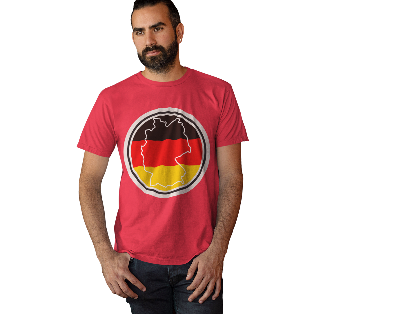 Herzlich Willkommen in Deutschland auf Unisex T-Shirt - Frieden und Liebe, Liebevolle Gastfreundschaft, Welcome to Germany, I Love Germany