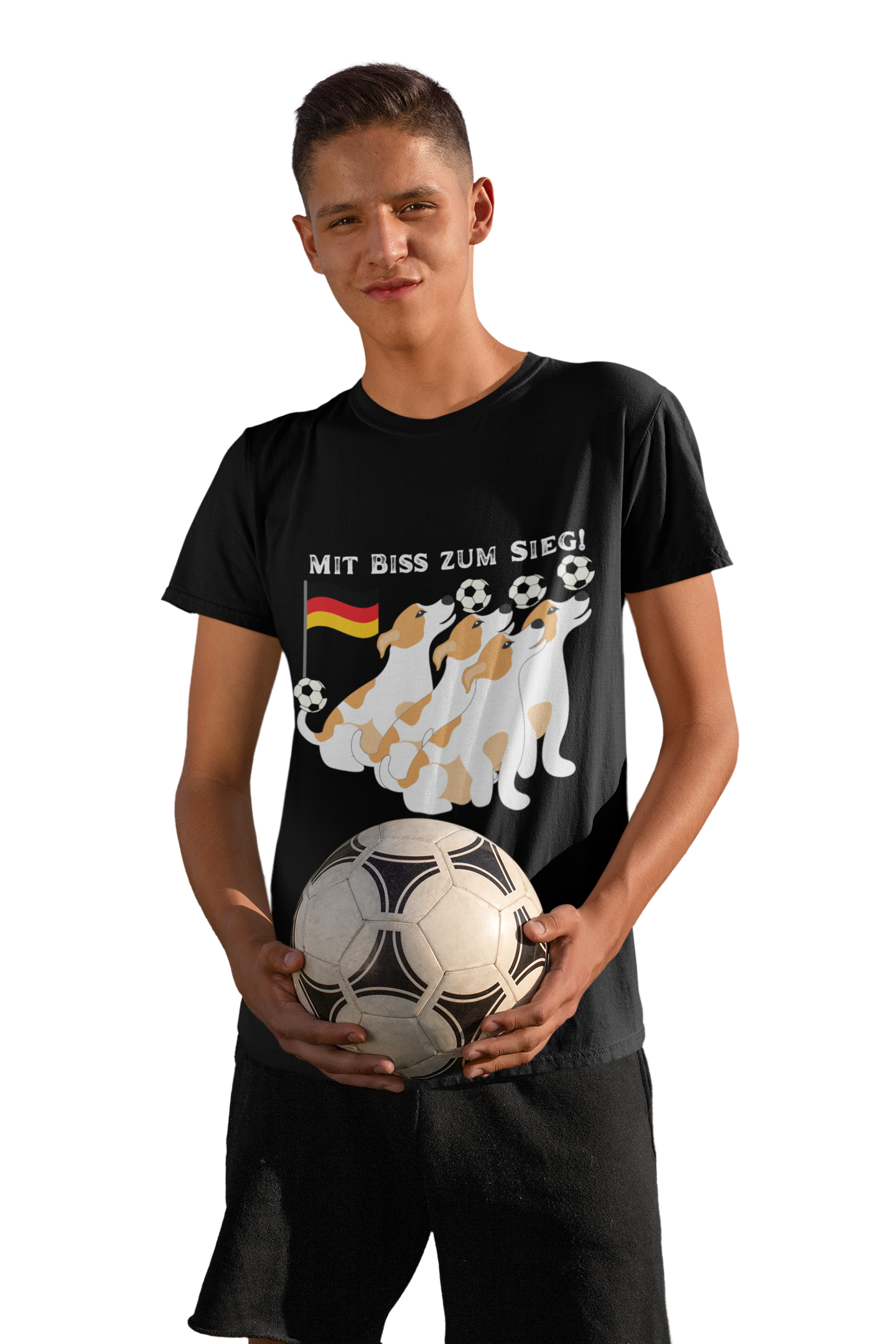 Deutsche Hunde für die Nationalmannschaft mit vielen Toren, Unisex T-Shirt